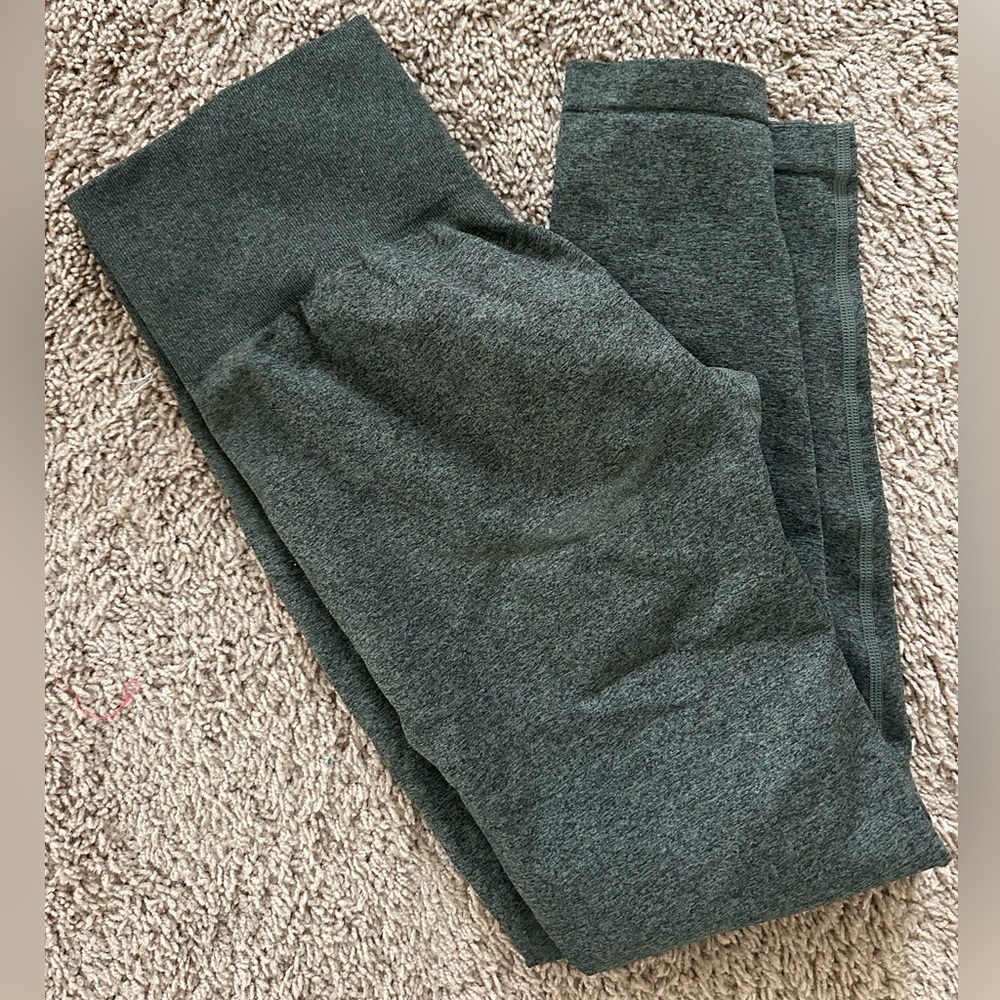 Dark Green & Black Leggings